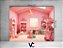 Fundo Fotográfico 1,55 x 1,20 - Quarto de Brinquedos de Boneca Rosa 006 - Imagem 2