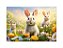Fundo Fotográfico 2,20 x 1,50 - Páscoa Coelhos Realista 077 - Imagem 1