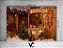 Fundo Fotográfico 2,20 x 1,50 - Barraca Efeito Madeira Decoração de Natal 037 - Imagem 2