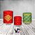 Trio De Capas De Cilindro - Natal Verde e Vermelho com Arabesco 007 - Imagem 2
