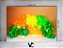 Fundo Fotográfico 2,20 x 1,50 - Arco de Balões Coloridos Laranja e Verde 015 - Imagem 2