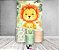 Painel De Festa Vertical 1,50 x 2,20 + Trio De Capas Cilindro - Leãozinho Laranja Cute 011 - Imagem 2