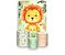 Painel De Festa Vertical 1,50 x 2,20 + Trio De Capas Cilindro - Leãozinho Laranja Cute 011 - Imagem 1