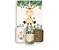 Painel De Festa Vertical 1,50 x 2,20 + Trio De Capas Cilindro - Safari Girafa Fundo Bege 050 - Imagem 1