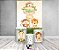Painel De Festa Vertical 1,50 x 2,20 + Trio De Capas Cilindro - Safari Aquarela Clean 071 - Imagem 2