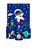 Painel De Festa Vertical 1,50 x 2,20 + Trio De Capas Cilindro - Astronauta na Galáxia Azul 004 - Imagem 1