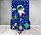 Painel De Festa Vertical 1,50 x 2,20 + Trio De Capas Cilindro - Astronauta na Galáxia Azul 004 - Imagem 2