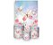 Painel De Festa Vertical 1,50 x 2,20 + Trio De Capas Cilindro - Borboletas Bege e Rosa Candy 002 - Imagem 1