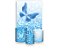 Painel De Festa Vertical 1,50 x 2,20 + Trio De Capas Cilindro - Borboleta Efeito Glitter Azul 019 - Imagem 1