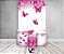 Painel De Festa Vertical 1,50 x 2,20 + Trio De Capas Cilindro - Borboleta Pink Floral 026 - Imagem 2