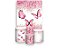 Painel De Festa Vertical 1,50 x 2,20 + Trio De Capas Cilindro - Borboleta Rosa Suave Com Flores 029 - Imagem 1