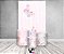 Painel De Festa Vertical 1,50 x 2,20 + Trio De Capas Cilindro - Borboleta Floral Rosa e Lilás 036 - Imagem 2