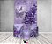 Painel De Festa Vertical 1,50 x 2,20 + Trio De Capas Cilindro - Flores e Borboletas Lilás com Roxo 038 - Imagem 2