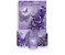 Painel De Festa Vertical 1,50 x 2,20 + Trio De Capas Cilindro - Flores e Borboletas Lilás com Roxo 038 - Imagem 1
