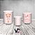 Trio De Capas De Cilindro - Chá de Bebê Urso Cute Rosa 037 - Imagem 2