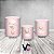 Trio De Capas De Cilindro - Chá de Bebê Ursinha Baloeira Rosa 066 - Imagem 2