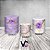 Trio De Capas De Cilindro - Efeito Mármore com Flores Lilás 040 - Imagem 2