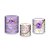 Trio De Capas De Cilindro - Efeito Mármore com Flores Lilás 040 - Imagem 1