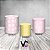 Trio De Capas De Cilindro - Margaridas Amarelo e Rosa 074 - Imagem 2