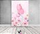 Painel De Festa Vertical 1,50 x 2,20 - Borboleta Rosa no Campo Floral 048 - Imagem 2