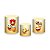 Trio De Capas De Cilindro - Emojis Fundo Amarelo 022 - Imagem 1