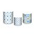 Trio De Capas De Cilindro - Azulejo Mediterrâneo Azul com Amarelo 055 - Imagem 1