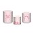 Trio De Capas De Cilindro - Laço Rosa com Flores 059 - Imagem 2