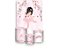 Painel De Festa Vertical 1,50 x 2,20 + Trio De Capas Cilindro - Bailarina Cute Floral 006 - Imagem 1