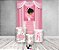 Painel De Festa Vertical 1,50 x 2,20 + Trio De Capas Cilindro - Bailarina Alongando Rosa 019 - Imagem 2