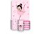 Painel De Festa Vertical 1,50 x 2,20 + Trio De Capas Cilindro - Bailarina Cute Dançando 035 - Imagem 1
