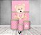 Painel De Festa Vertical 1,50 x 2,20 + Trio De Capas Cilindro - Ursa Princesa Rosa 012 - Imagem 2