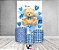 Painel De Festa Vertical 1,50 x 2,20 + Trio De Capas Cilindro - Urso com Corações Azuis 017 - Imagem 2