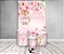 Painel De Festa Vertical 1,50 x 2,20 + Trio De Capas Cilindro - Chá de Fraldas Ursa Floral 045 - Imagem 2