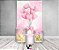 Painel De Festa Vertical 1,50 x 2,20 + Trio De Capas Cilindro - Ursinha Balões Rosas 050 - Imagem 2
