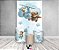 Painel De Festa Vertical 1,50 x 2,20 + Trio De Capas Cilindro - Urso Aviador Céu Azul 056 - Imagem 2
