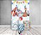 Painel De Festa Vertical 1,50 x 2,20 + Trio De Capas Cilindro - Circo Azul Aquarela 001 - Imagem 2