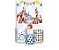 Painel De Festa Vertical 1,50 x 2,20 + Trio De Capas Cilindro - Circo Azul Aquarela 001 - Imagem 1