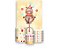 Painel De Festa Vertical 1,50 x 2,20 + Trio De Capas Cilindro - Ursa Malabarista Circo Aquarela 030 - Imagem 1
