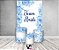 Painel De Festa Vertical 1,50 x 2,20 + Trio De Capas Cilindro - Despedida de Solteiro Floral Azul 005 - Imagem 2