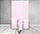Painel De Festa Vertical 1,50 x 2,20 + Trio De Capas Cilindro - Xadrez Degradê Rosa Suave 021 - Imagem 2