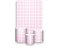 Painel De Festa Vertical 1,50 x 2,20 + Trio De Capas Cilindro - Xadrez Degradê Rosa Suave 021 - Imagem 1