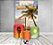 Painel De Festa Vertical 1,50 x 2,20 + Trio De Capas Cilindro - Beach Tennis Raquete na Praia 015 - Imagem 2