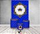Painel De Festa Vertical 1,50 x 2,20 + Trio De Capas Cilindro - Coroa Realeza Capitonê Azul Royal 002 - Imagem 2