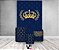 Painel De Festa Vertical 1,50 x 2,20 + Trio De Capas Cilindro - Realeza Azul Marinho e Dourado 007 - Imagem 2