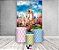 Painel De Festa Vertical 1,50 x 2,20 + Trio De Capas Cilindro - Castelo Encantado com Arco-íris 007 - Imagem 2