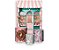 Painel De Festa Vertical 1,50 x 2,20 + Trio De Capas Cilindro - Confeitaria com Flores 003 - Imagem 1