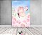 Painel De Festa Vertical 1,50 x 2,20 - Borboleta com Flor Peônia Azul e Rosa 051 - Imagem 2