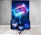 Painel De Festa Vertical 1,50 x 2,20 + Trio De Capas Cilindro - Video Game Cidade Azul 006 - Imagem 2