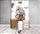 Painel De Festa Vertical 1,50 x 2,20 + Trio De Capas Cilindro - Country Cavalo Branco Aquarela 018 - Imagem 2