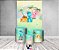 Painel De Festa Vertical 1,50 x 2,20 + Trio De Capas Cilindro - Dinossauro Cute Aquarela 010 - Imagem 2